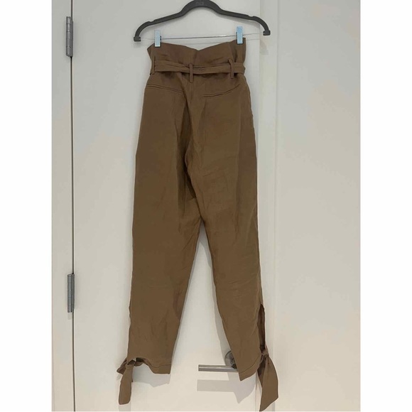 Reformation Norman High Rise Linen Paperbag Trousers - Picture 4 of 5